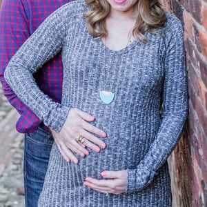 Maternity tunic sweater